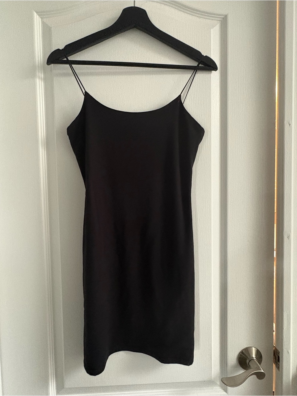 Aritzia Wilfred Classic Black Slip Dress - Spaghetti Strap Dress